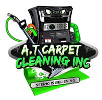 A.T. CARPET CLEANING logo